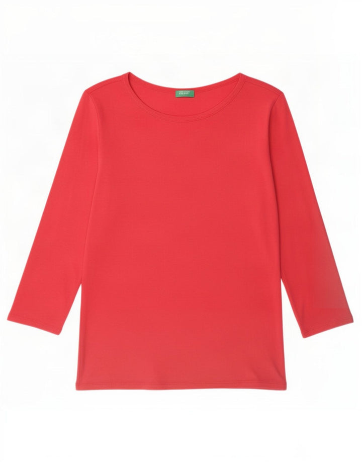 Benetton Dametop Langærmet UK 12 Medium Pink