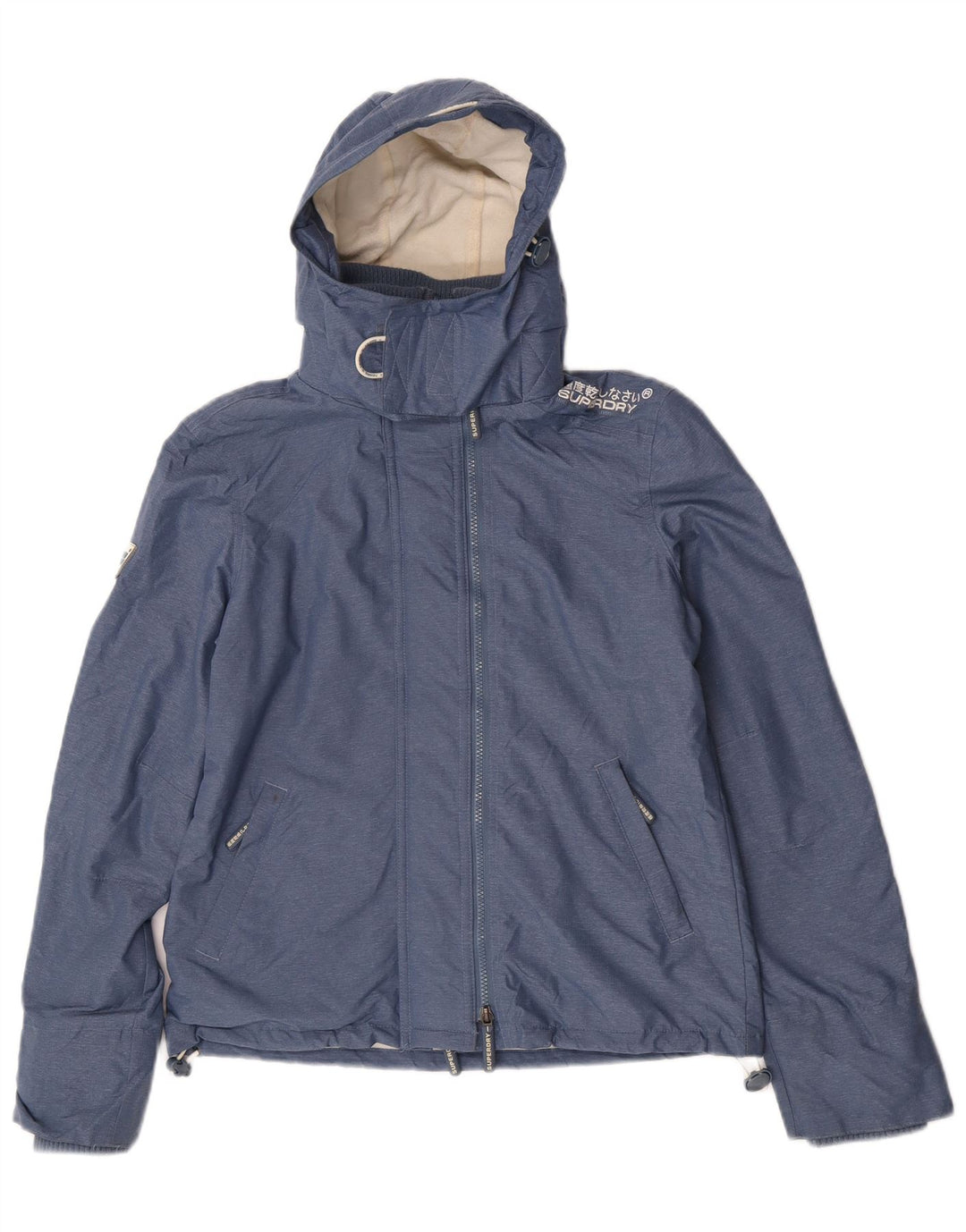 Superdry Graphic Windbreaker Jacket til kvinder UK 14 Medium Blue