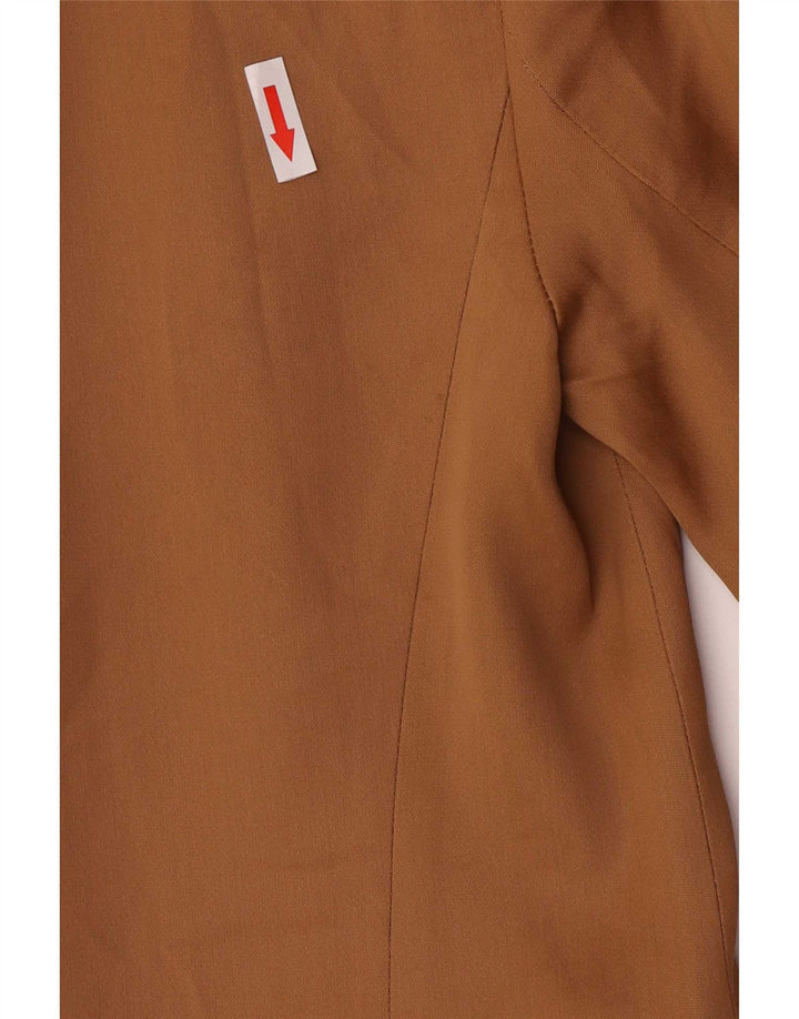 Marks & Spencer Dame 2-knaps blazerjakke UK 4 XS Brun viskose