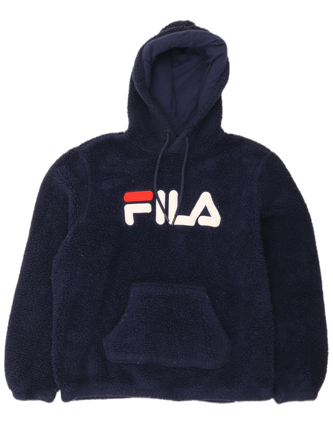 Fila Herre grafisk fleecetrøje med hætte XL marineblå polyester