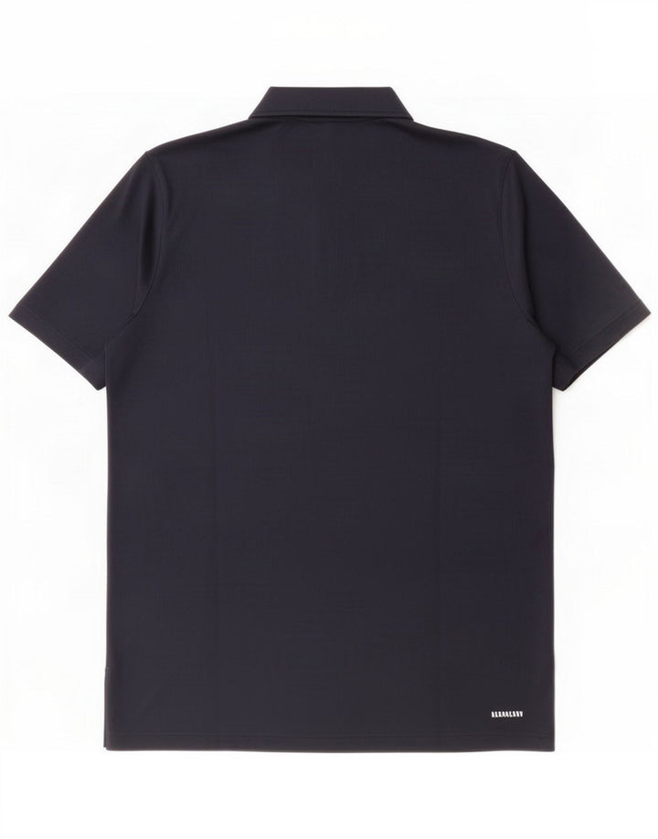 Adidas Polo Shirt til mænd Large Navy Blue Polyester