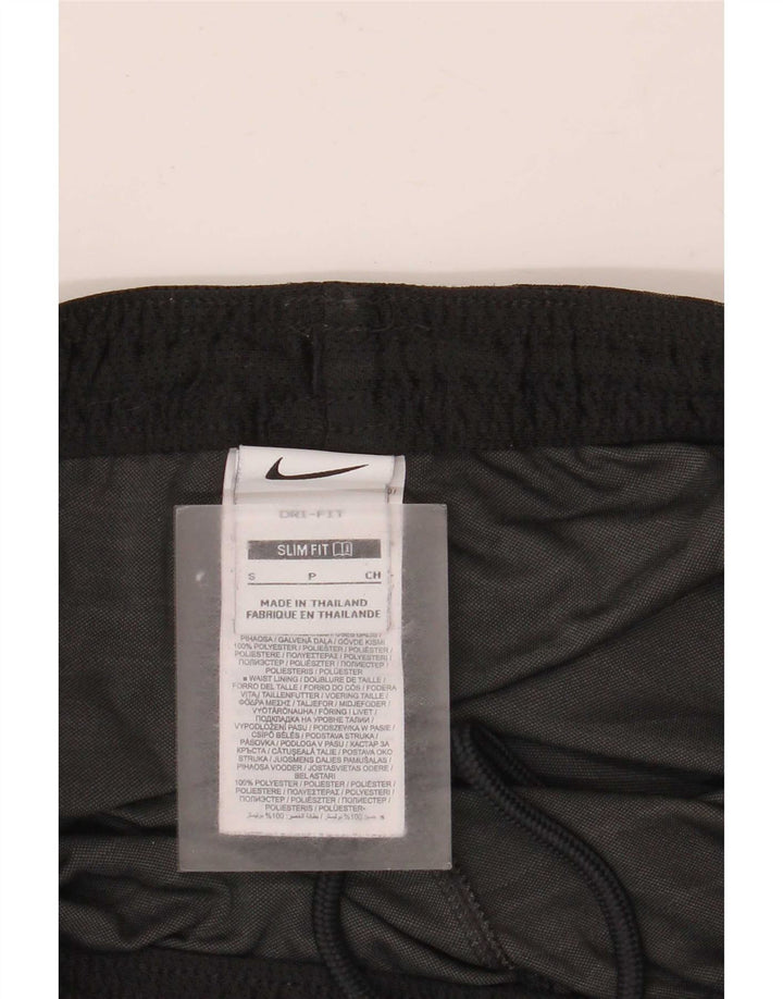 Nike Herre Dri Fit Slim Sportshorts Small Black Colourblock Polyester