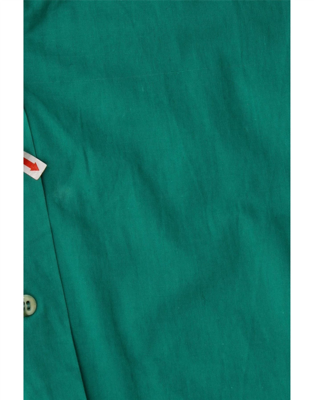 VINTAGE ærmeløs skjortebluse til kvinder UK 12 Medium Turkis