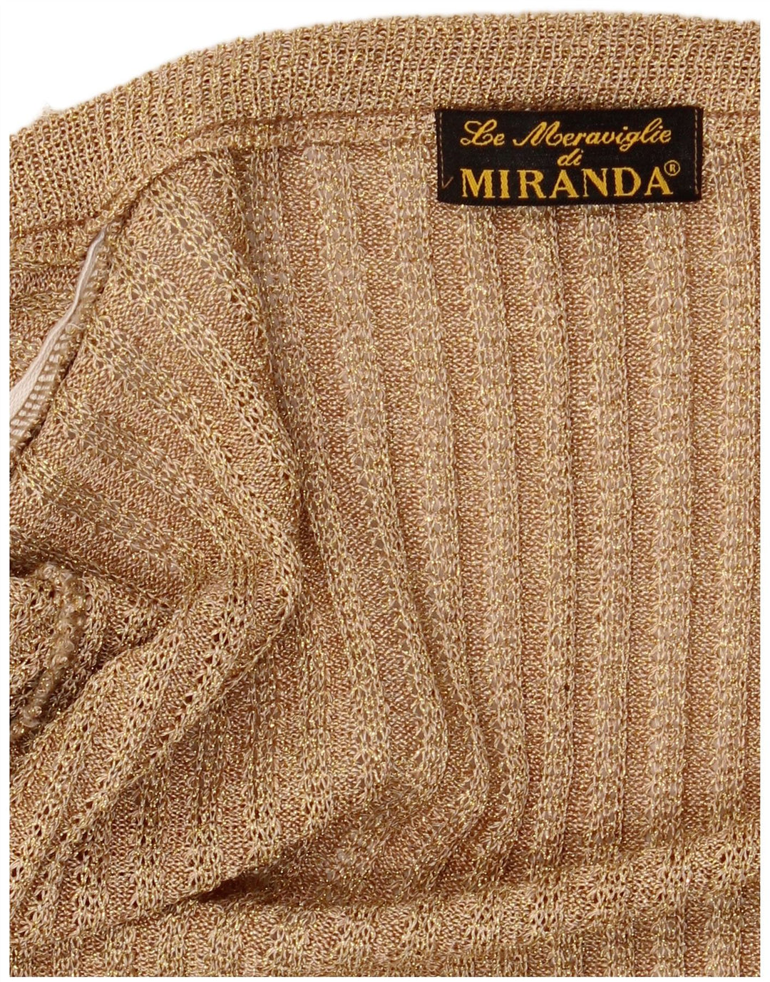 Vintage Dame Open Cardigan Sweater UK 12 Medium Beige Flecked