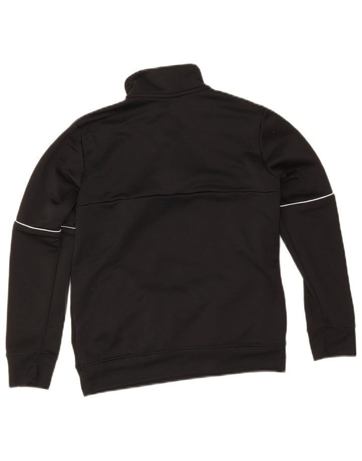 Adidas Boys Aeroready Sweatshirt med lynlås 9-10 år sort polyester