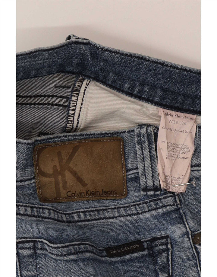 Calvin Klein Jeans Herre Slim W28 L34 Blå Bomuld