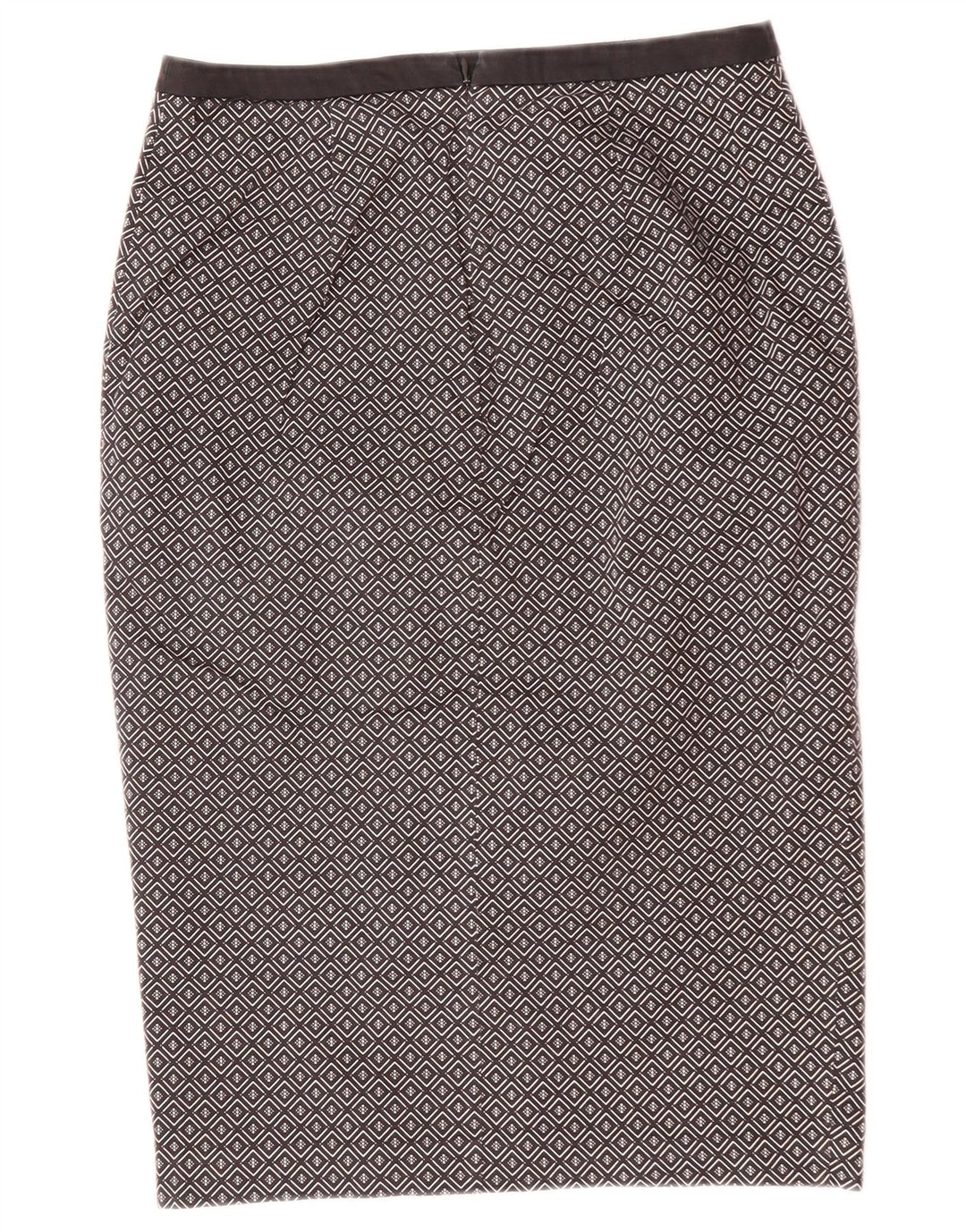 Oasis Dame Midi Nederdel UK 10 Small W29 Sort Geometrisk