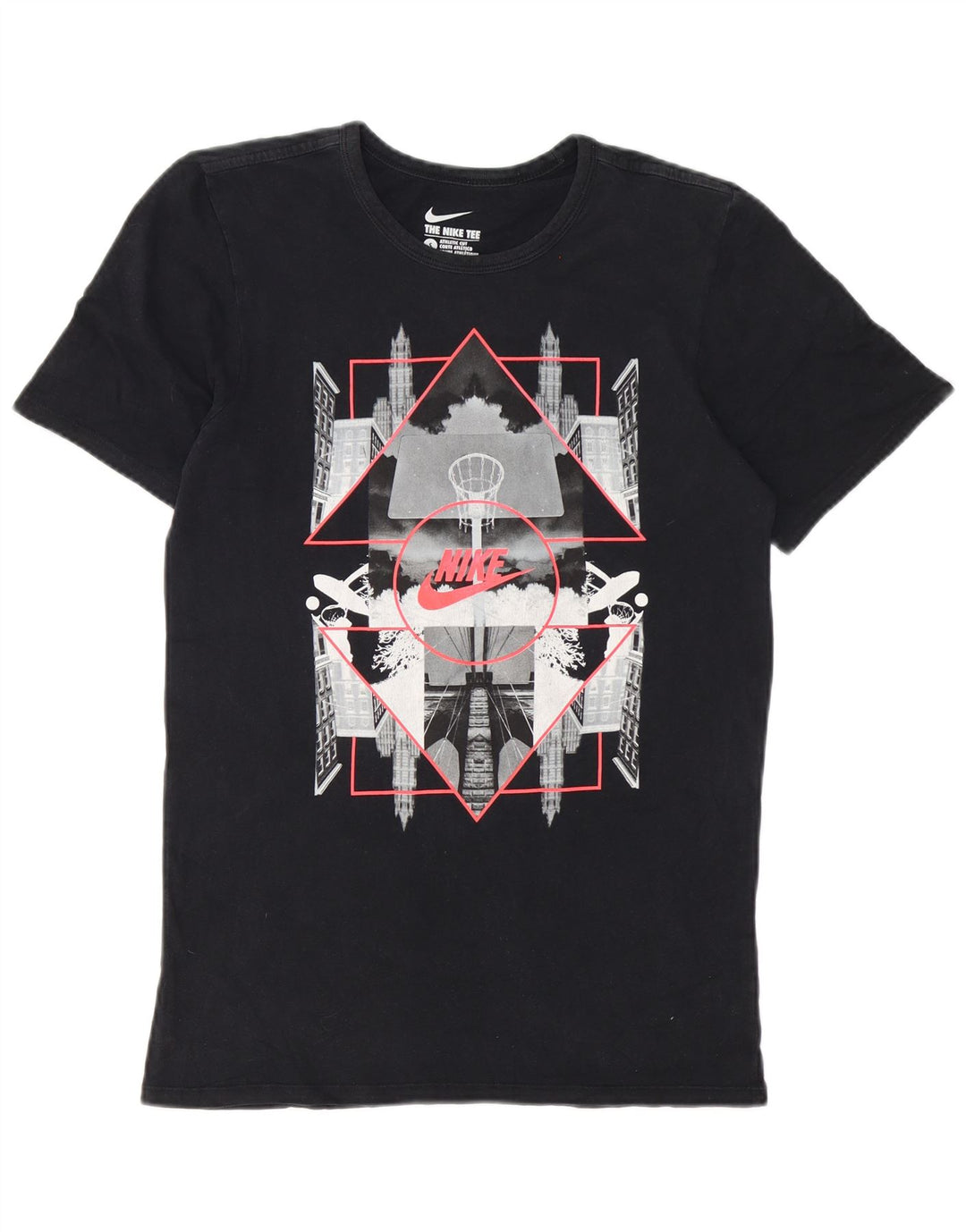 Nike Herre Athletic Cut Grafisk T-Shirt Top Lille Sort
