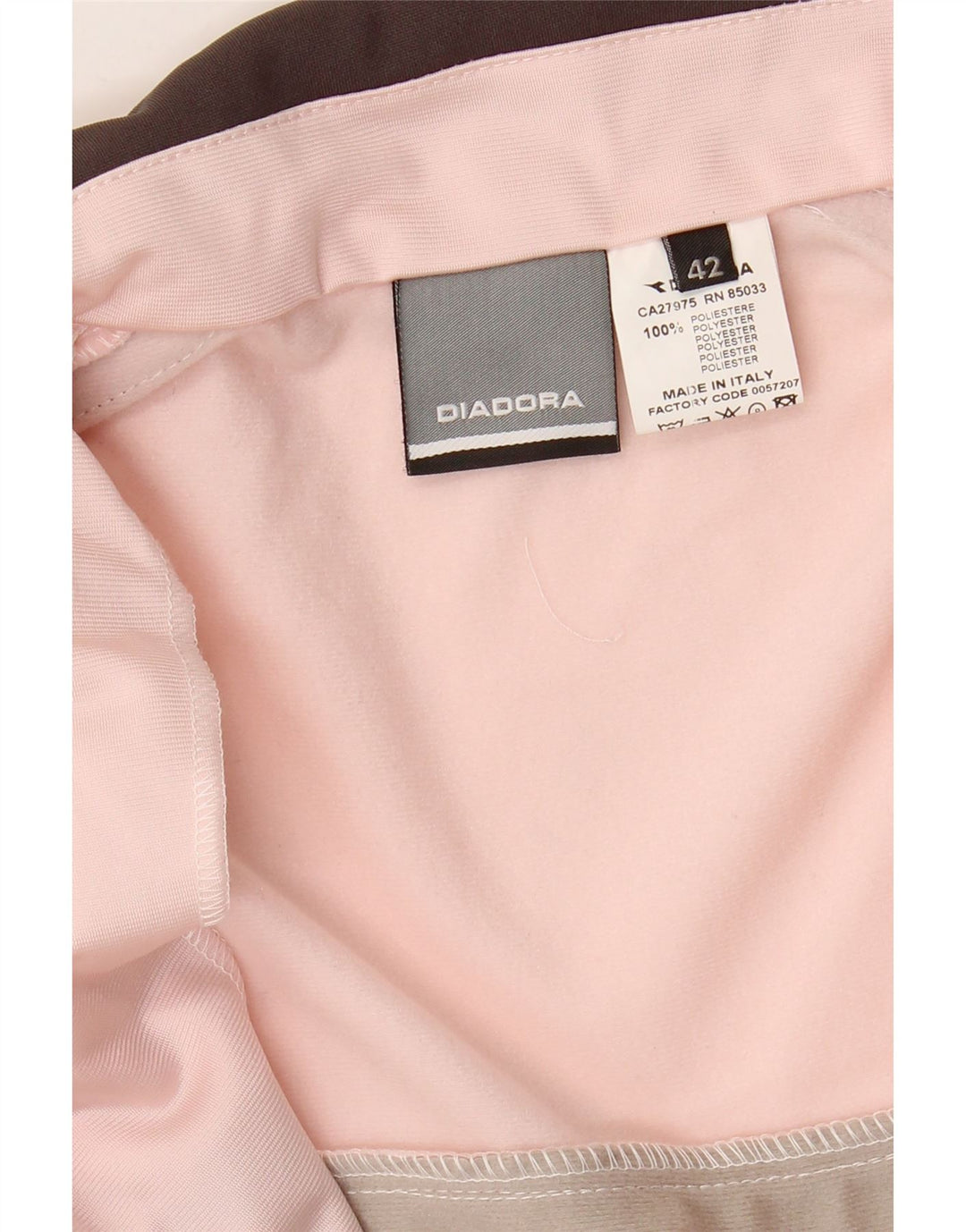 Diadora træningsdragt topjakke til kvinder IT 42 Medium Pink Colourblock Polyester