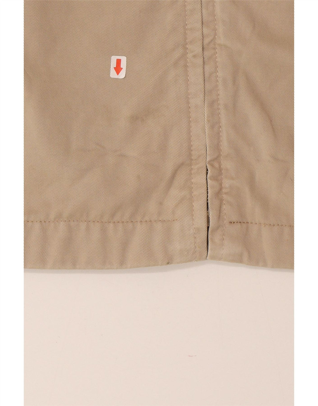 Vintage Bomber Jacket UK 40 Stor Beige Bomuld