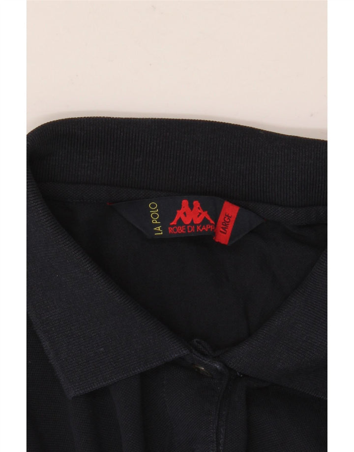 KAPPA Dame Polo Shirt UK 16 Large Navy Blue