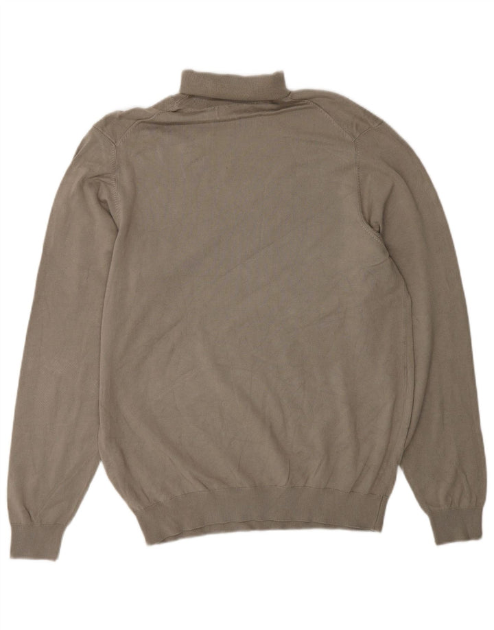 Zara Herre rullehals sweater mellemgrå viskose