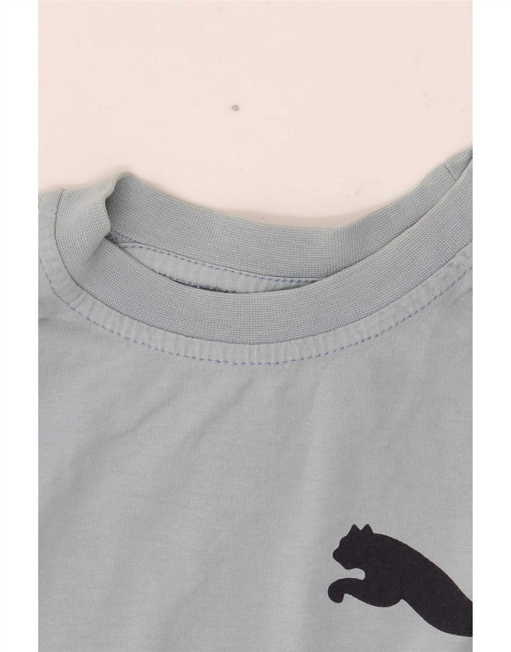 Puma drenge grafisk t-shirt top 9-10 år grå