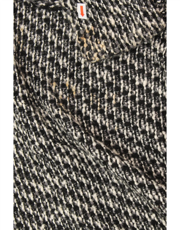 ZARA Dame Oversized Open Cardigan Sweater UK 14 Medium Black Flecked