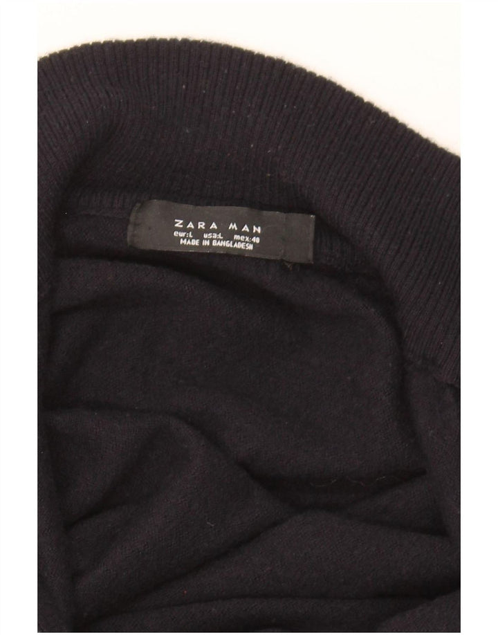 Zara Herre Cardigan Sweater Large Sort