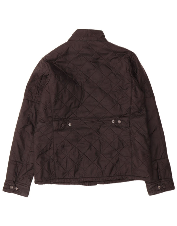 Barbour Boys Quiltet Jakke 12-13 År XL Sort Polyamid