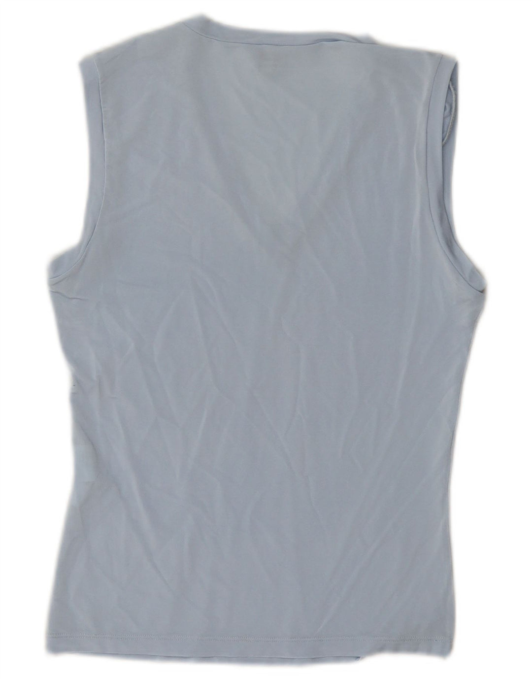 Calvin Klein Jeans Damevest Top UK 12 Medium Blue Viscose