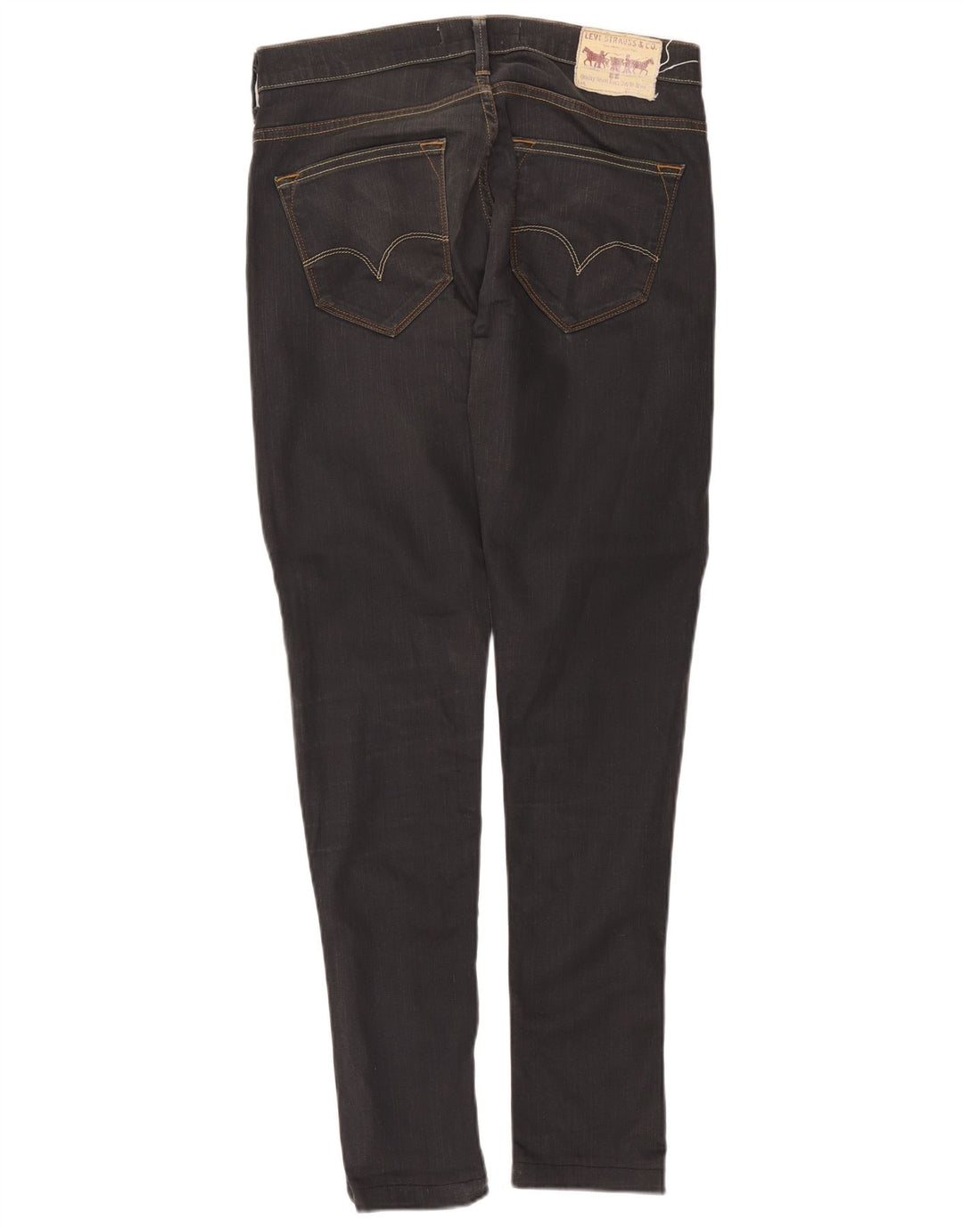 Levi's Herre 504 Straight Jeans W32 L34 Grå Bomuld