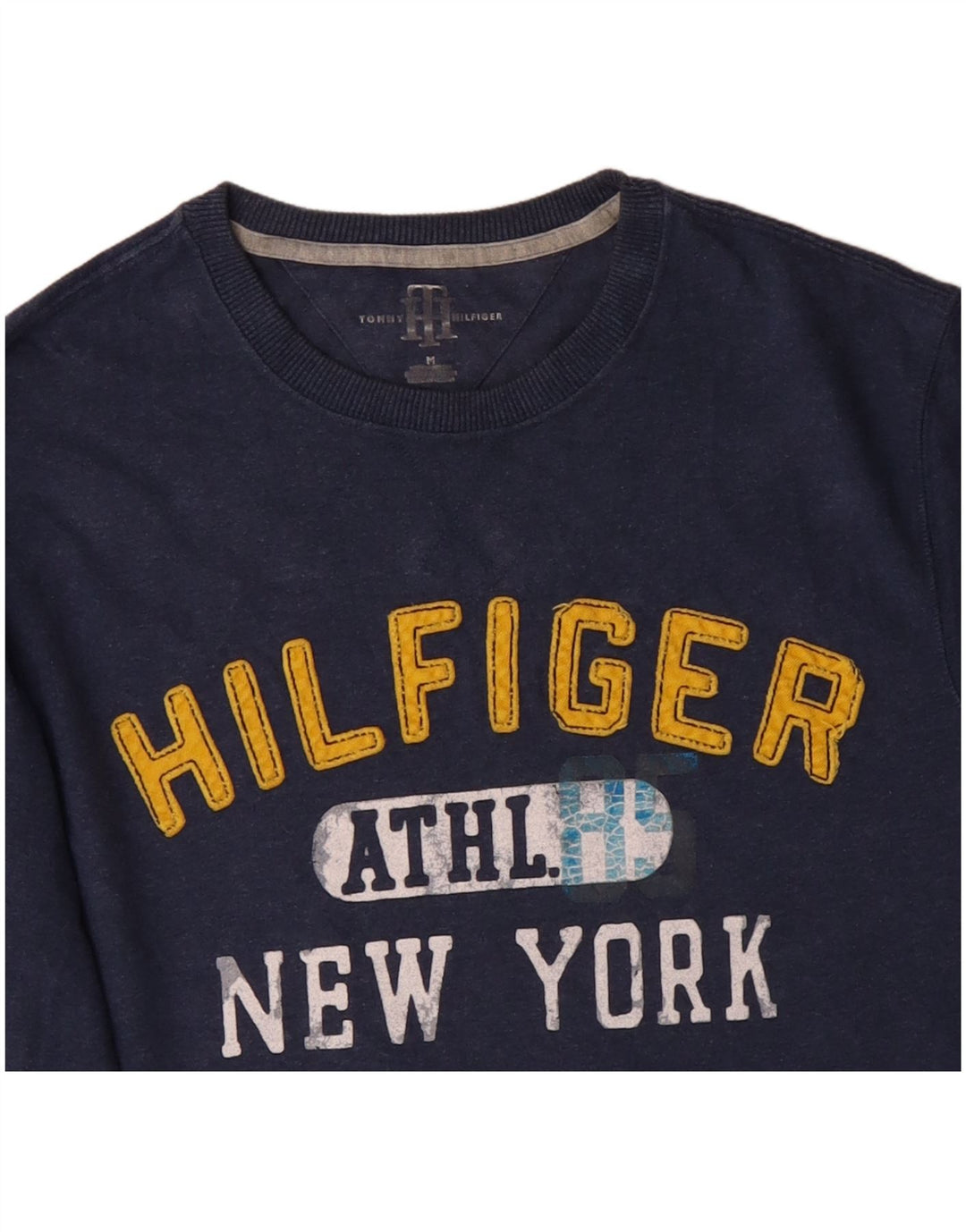 TOMMY HILFIGER Herre New York Grafisk Top Langærmet Medium Navy Blue