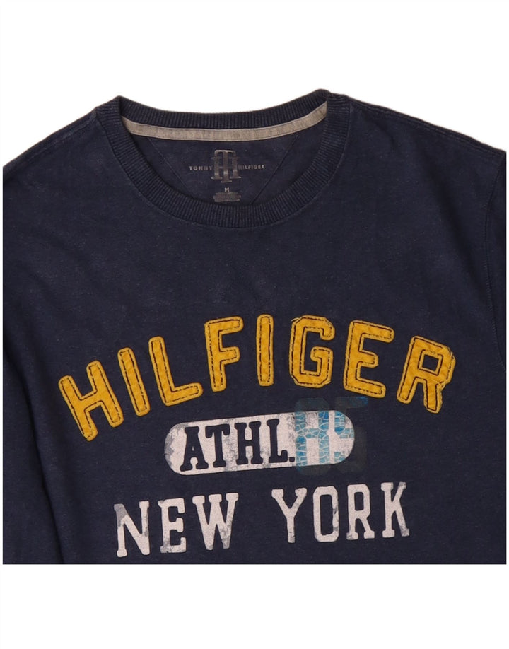 TOMMY HILFIGER Herre New York Grafisk Top Langærmet Medium Navy Blue
