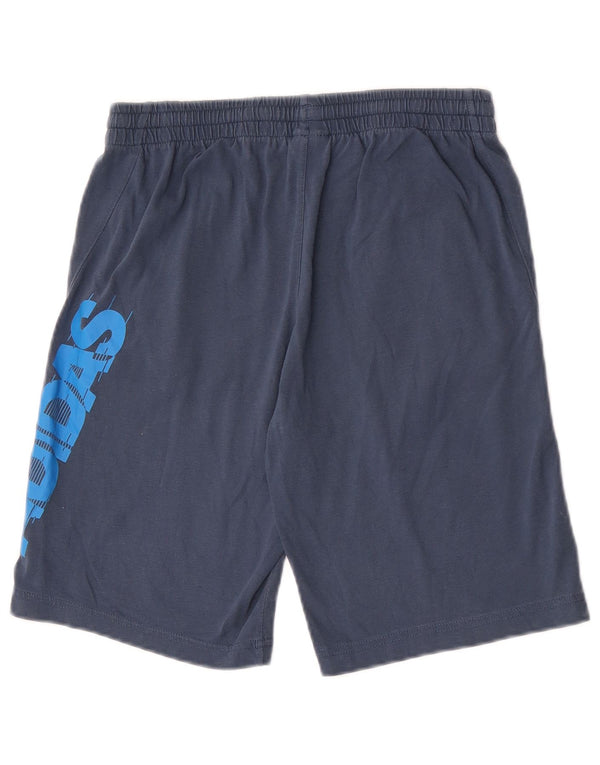Adidas drenge grafiske sportsshorts 13-14 år marineblå bomuld