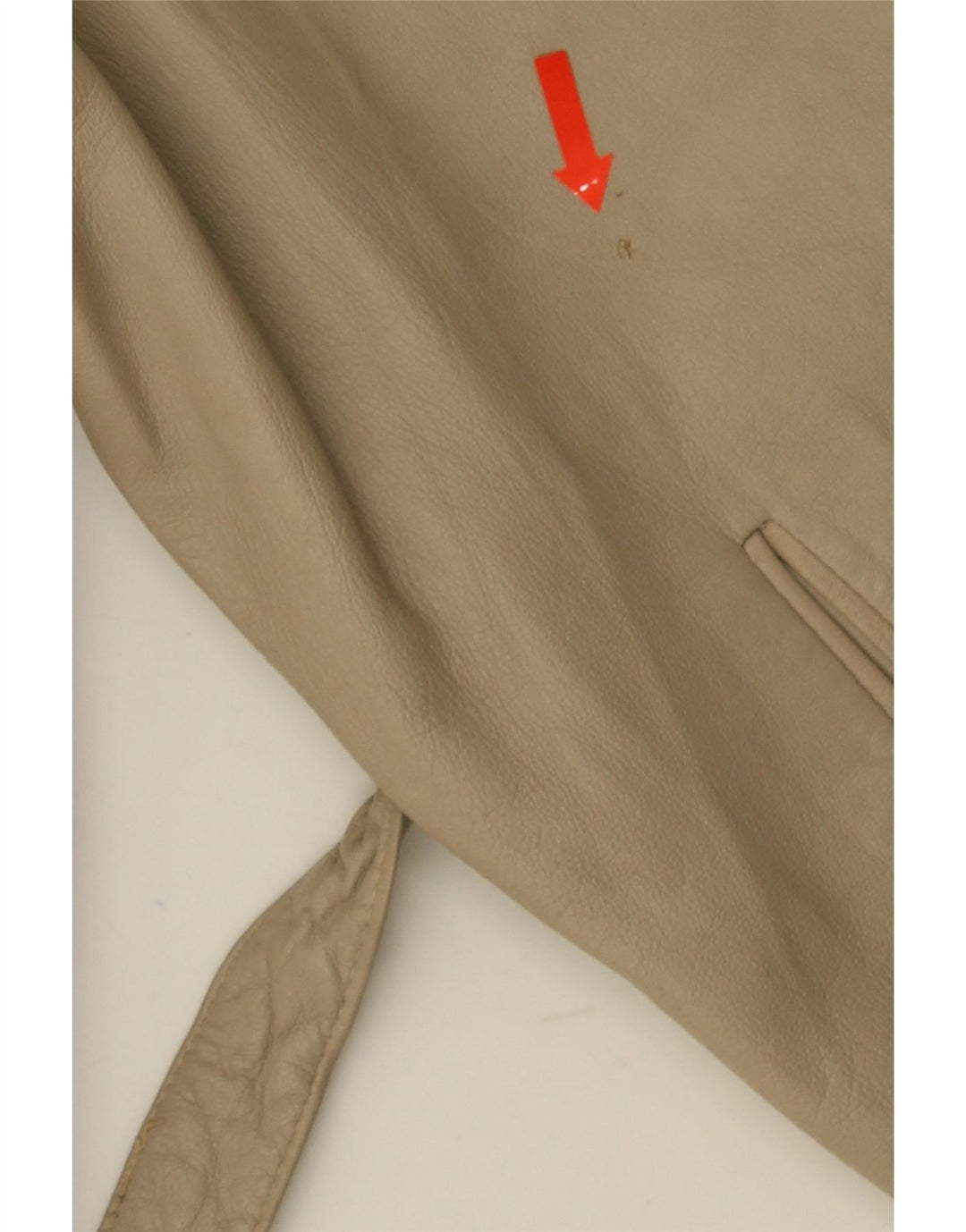 Vintage læderjakke til kvinder EU 40 Medium Beige