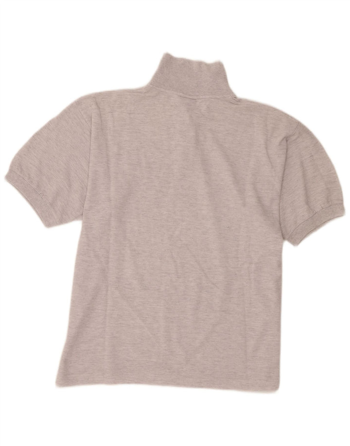 Asics Polo Shirt til mænd XL Grå Flecked Bomuld