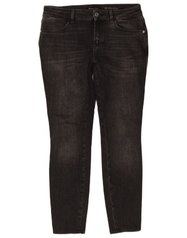 Massimo Dutti Dame Mid Rise Skinny Jeans EU 38 Small W28 L27 Grå Bomuld
