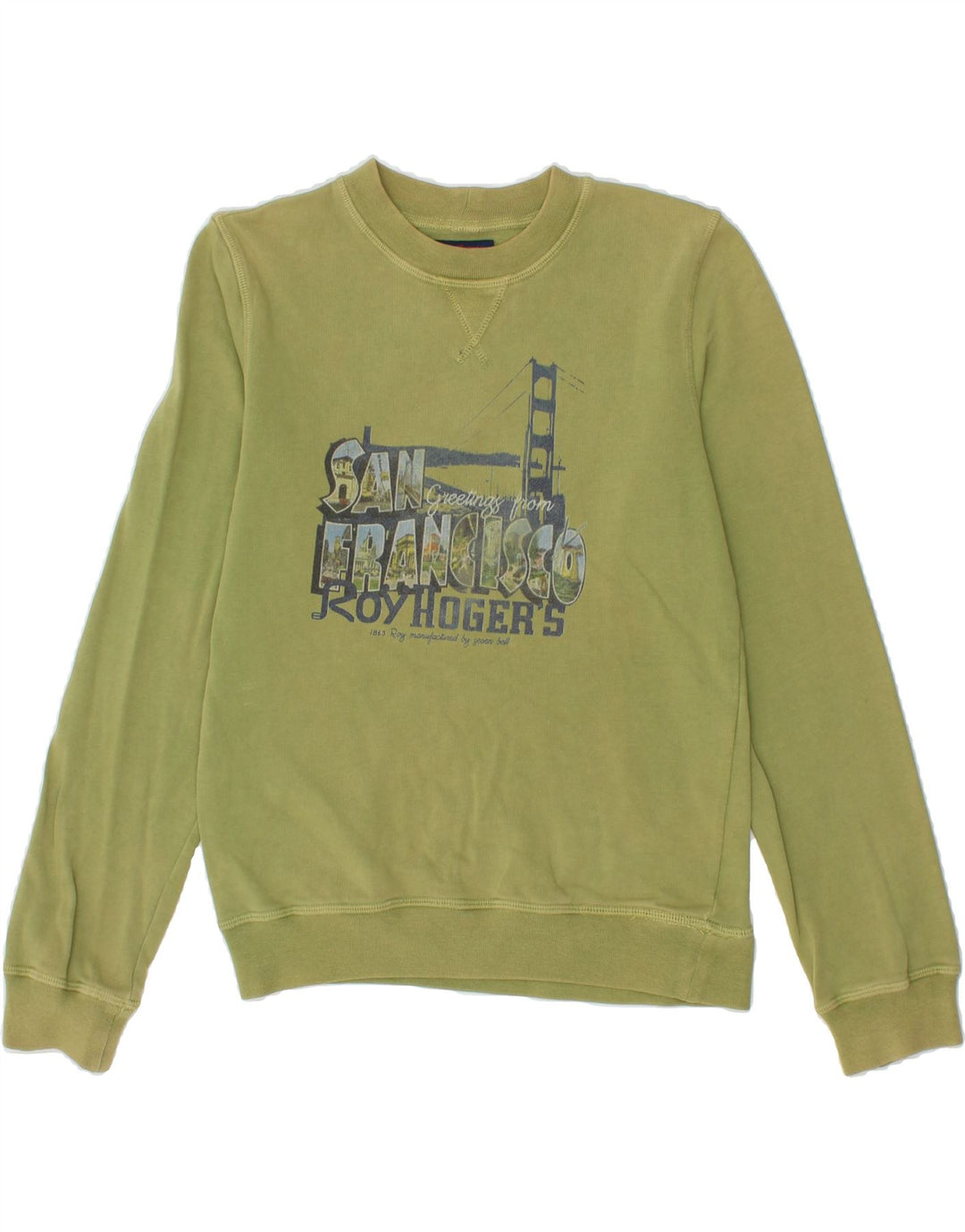 ROY ROGERS Boys Graphic Sweatshirt Jumper 10-11 Years Green Vintage Roy Rogers and Second-Hand Roy Rogers from Messina Hembry 