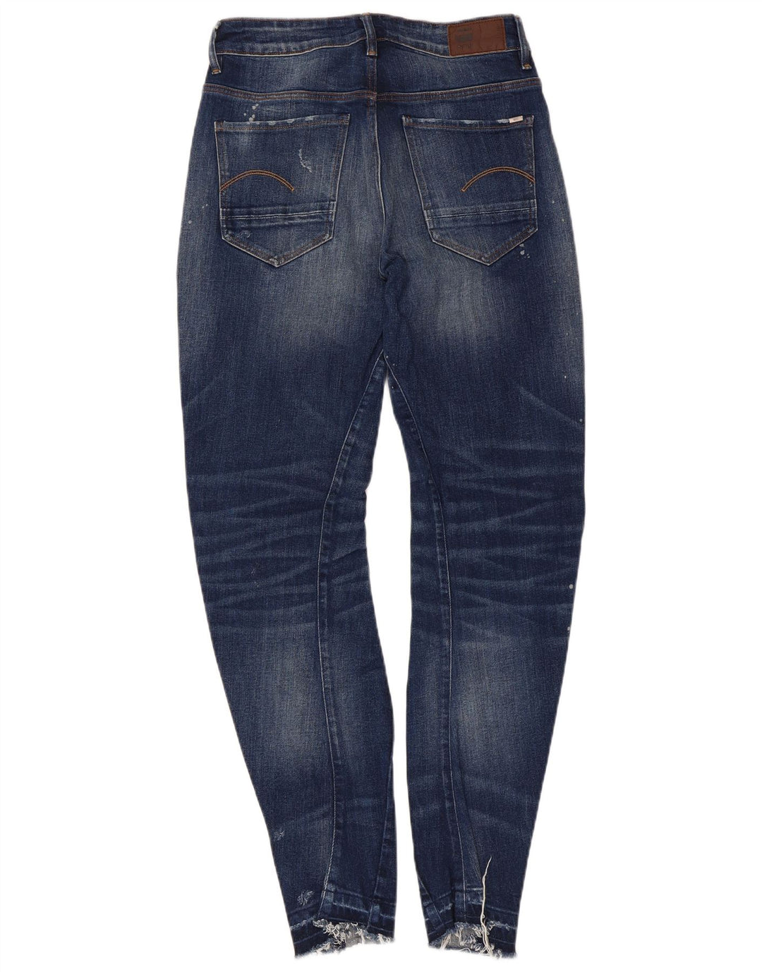 G-Star Dame Distressed Slim Jeans W24 L32 Blå Bomuld