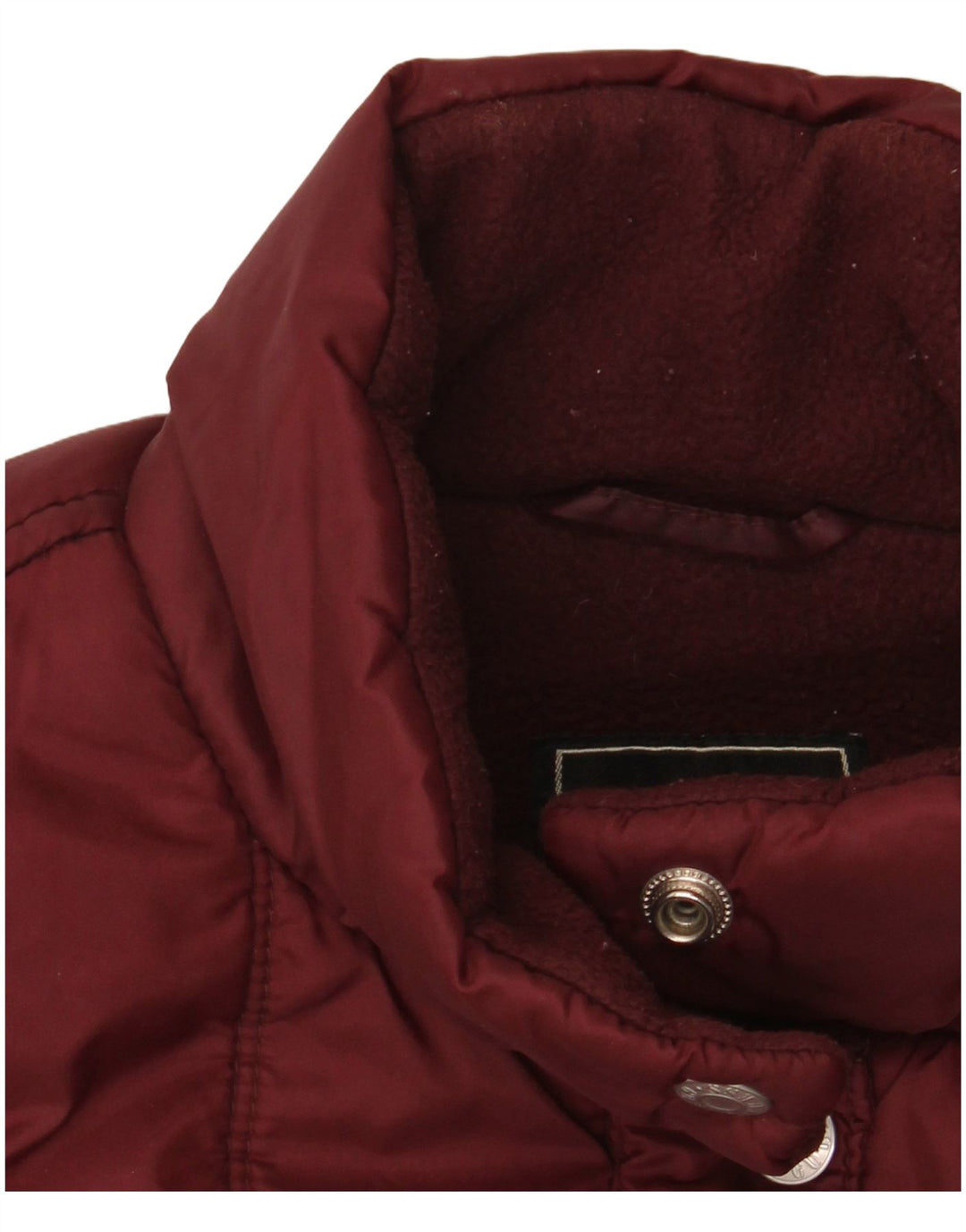 Guess Polstret jakke til kvinder UK 10 Small Burgundy Nylon