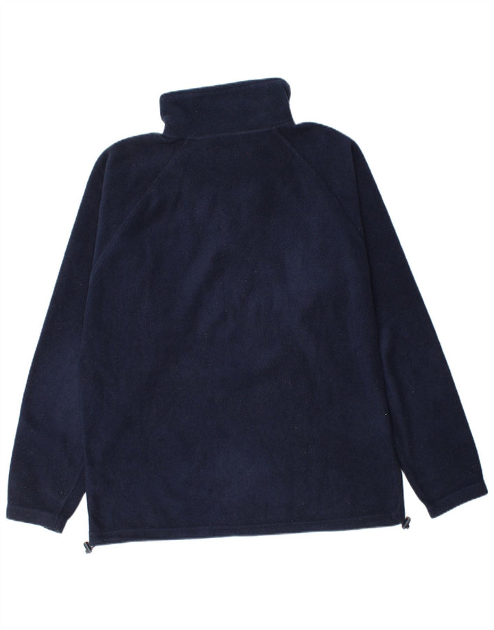 Kappa herre lynlås hals fleece jumper stor marineblå polyester
