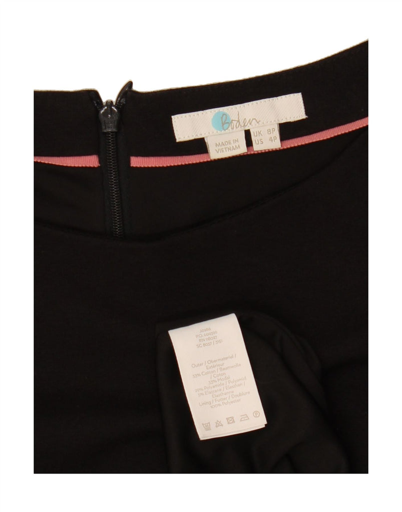 BODEN Womens Long Sleeve A-Line Dress UK 8 Small Black Colourblock Cotton Vintage Boden and Second-Hand Boden from Messina Hembry 