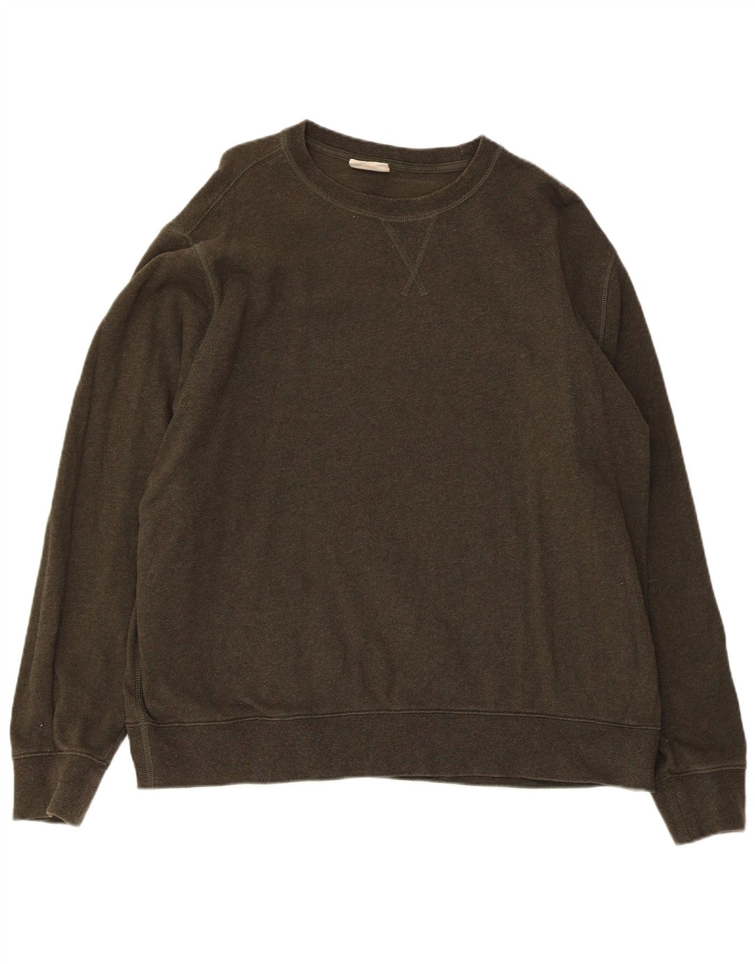 Marks & Spencer Dame Sweatshirt Jumper UK 20 2XL Khaki Bomuld