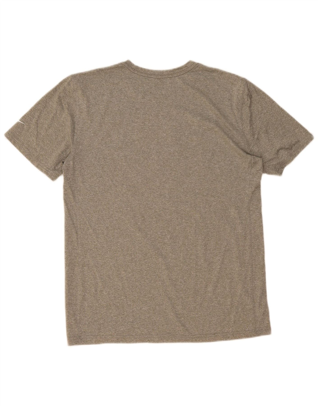 NIKE Herre Dri Fit grafisk T-shirt Top Medium Grøn Flecked