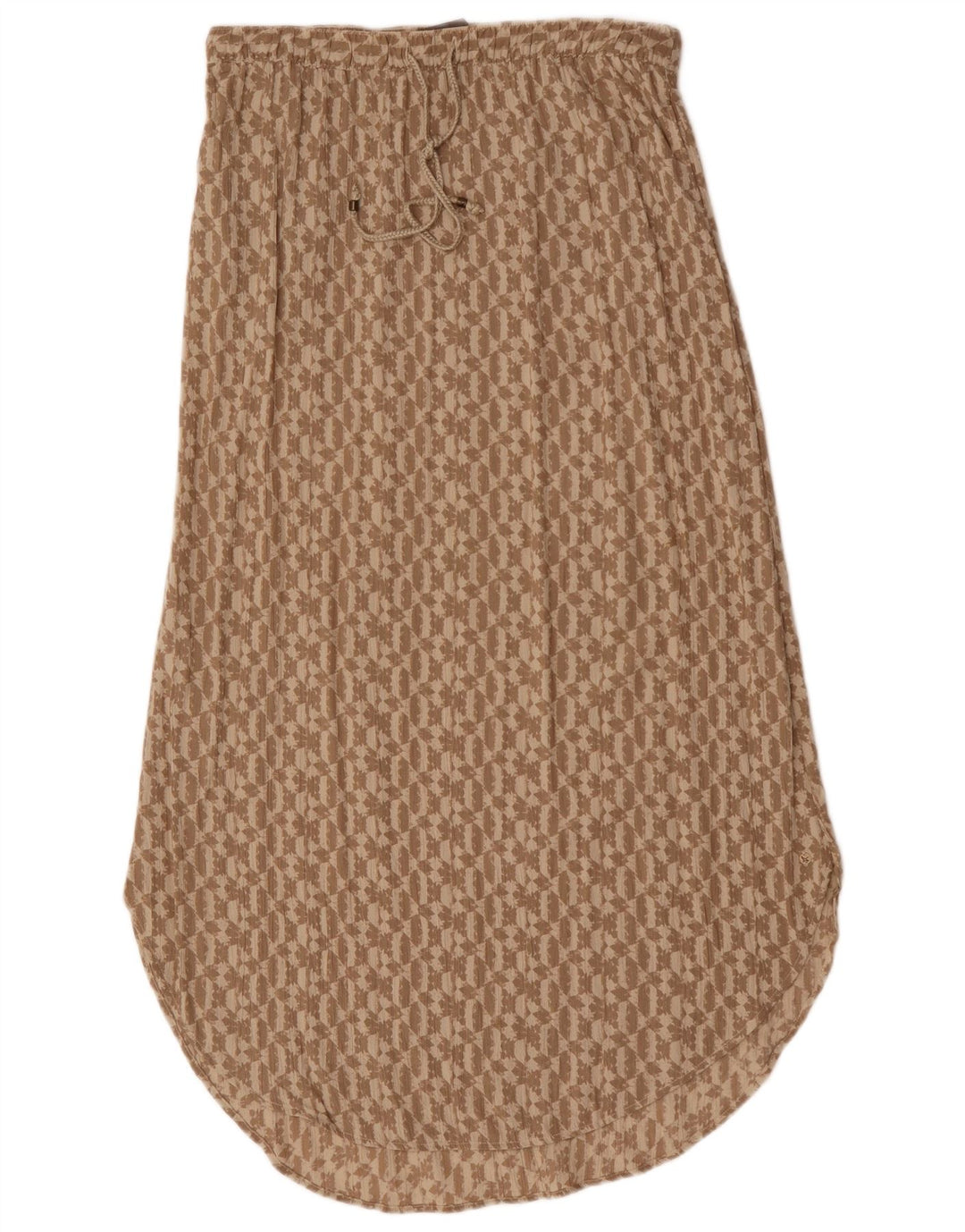 Eddie Bauer Dame Maxi Nederdel UK 14 Medium W30 Beige Geometrisk Rayon