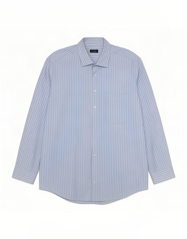 Burberry herreskjorte 2XL blå nålestribe