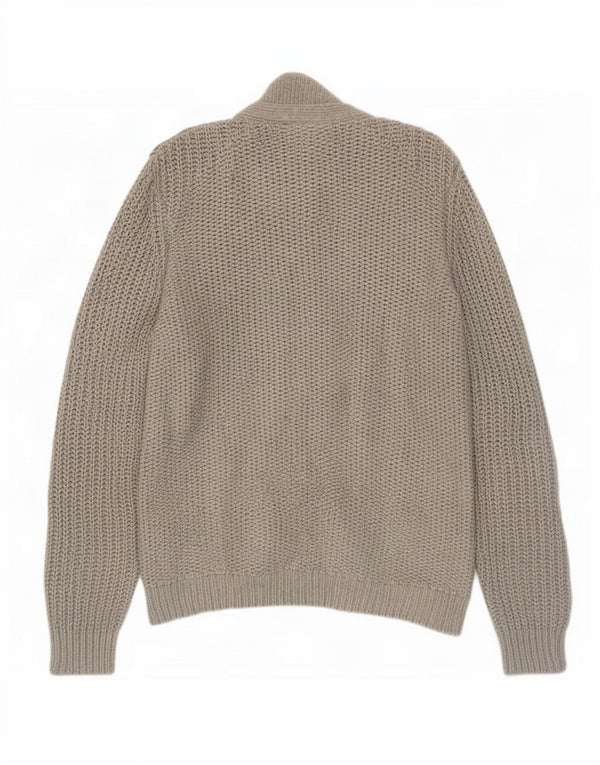 Ted Baker Mens Cardigan Sweater Size 6 2XL Grey Cotton