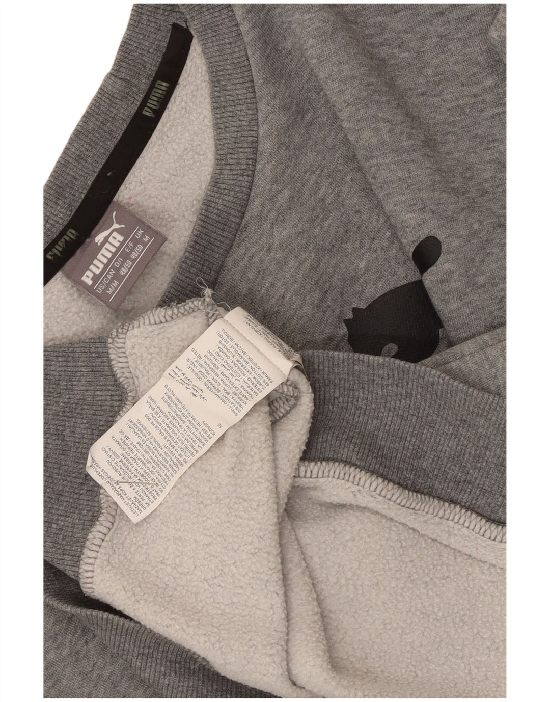 Puma Herre grafisk sweatshirt Jumper Medium Grey Flecked Bomuld