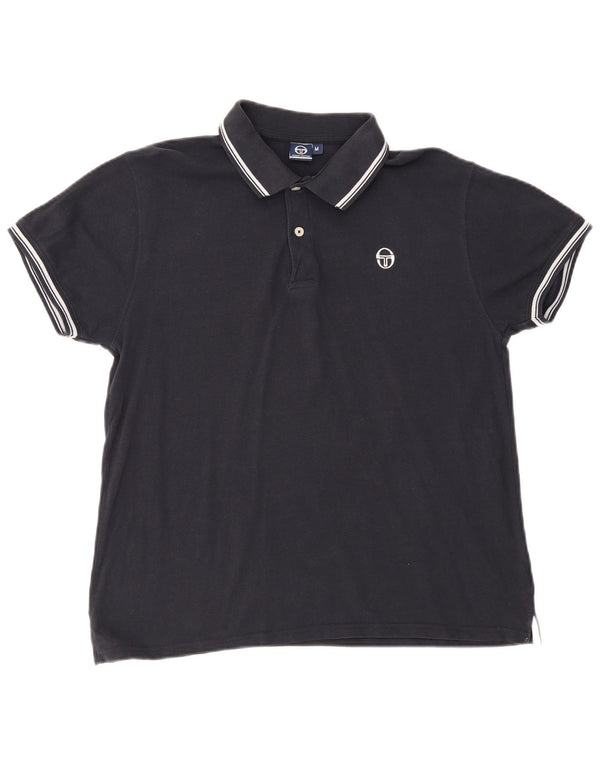Sergio Tacchini herre poloshirt Medium marineblå bomuld