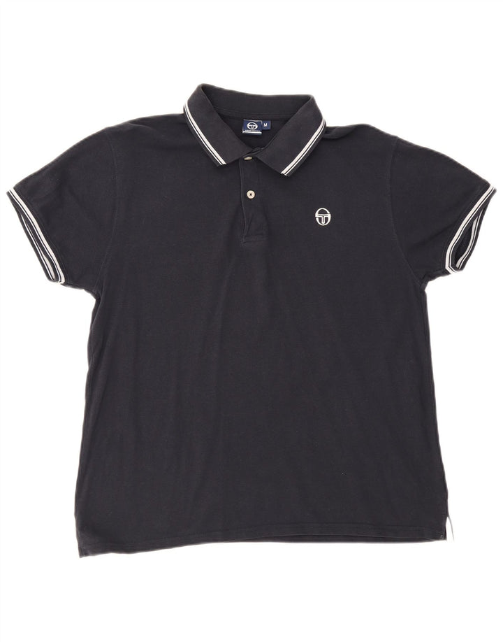 Sergio Tacchini herre poloshirt Medium marineblå bomuld