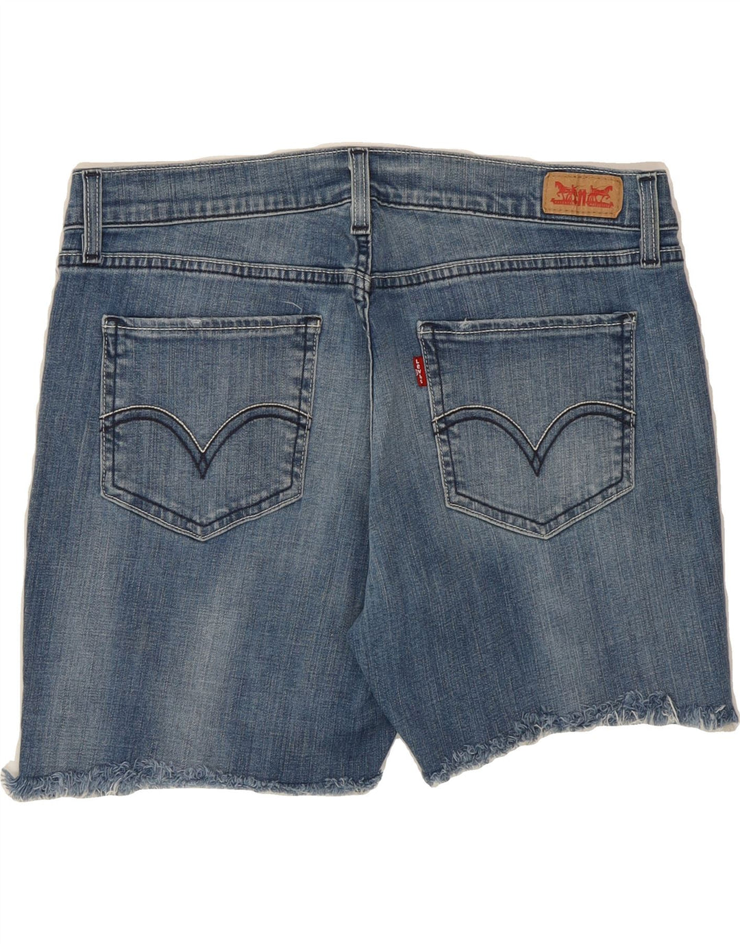 LEVI'S Womens 524 Super Low Denim Shorts W32 Large  Blue Vintage Levi's and Second-Hand Levi's from Messina Hembry 