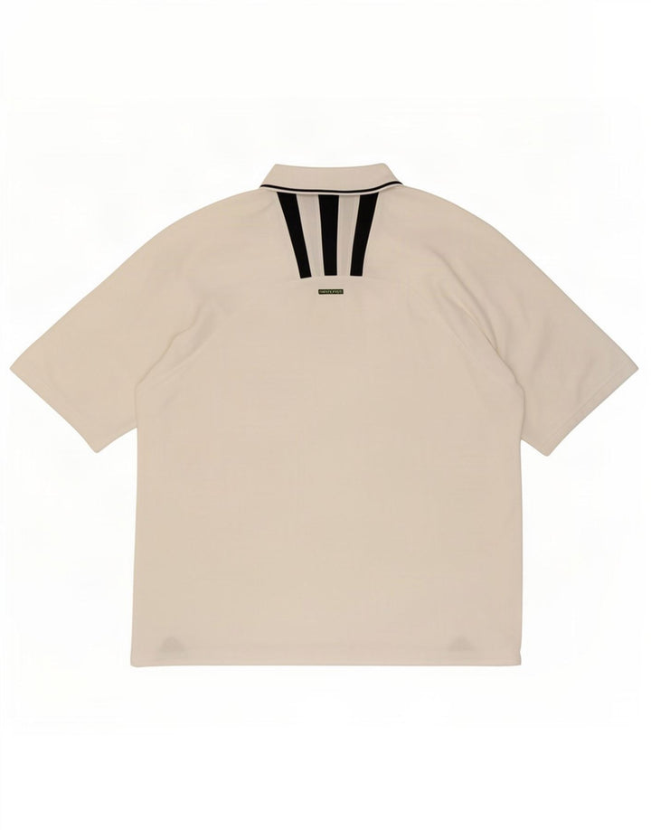 Adidas Polo Shirt til mænd UK 44/46 Large White Polyester