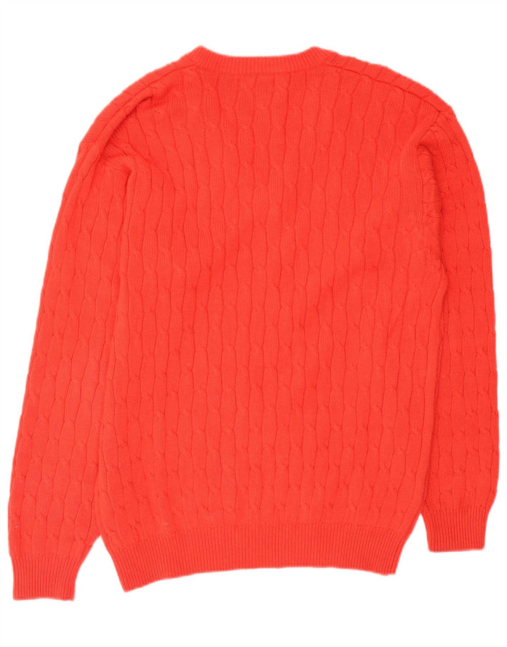 White Sails Herre V-hals sweater Stor Orange