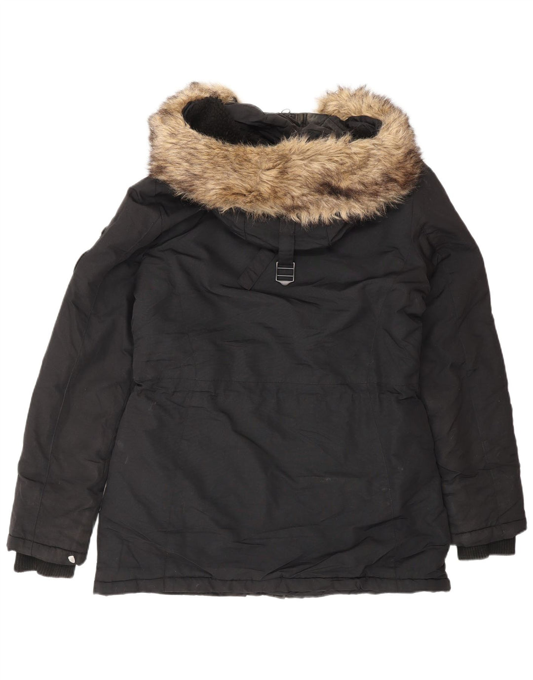 Superdry Parkajakke til kvinder UK 12 Medium Black Winter