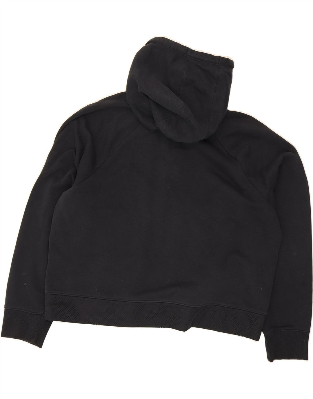 UNDER ARMOUR Womens Oversized Graphic Hoodie Jumper UK 16 Large Black Vintage Under Armour and Second-Hand Under Armour from Messina Hembry 
