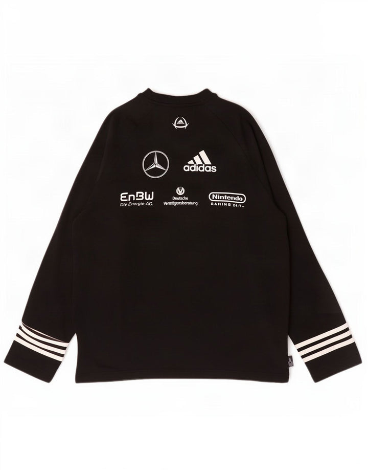 Adidas Herre Climawarm Grafisk Top Langærmet UK 40/42 Medium Sort