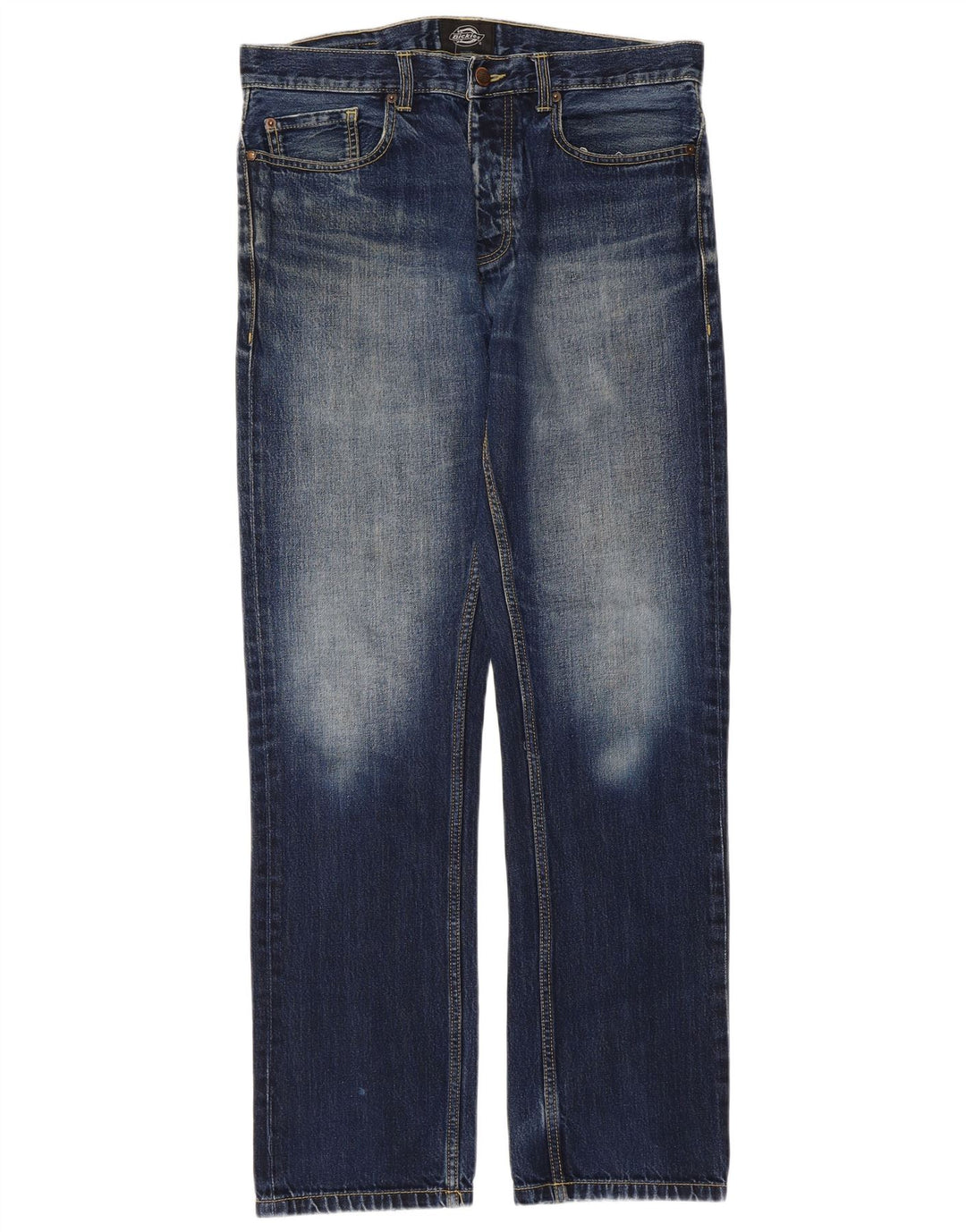 Dickies Straight Jeans til mænd W33 L34 blå bomuld