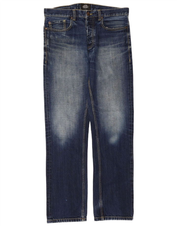 Dickies Straight Jeans til mænd W33 L34 blå bomuld