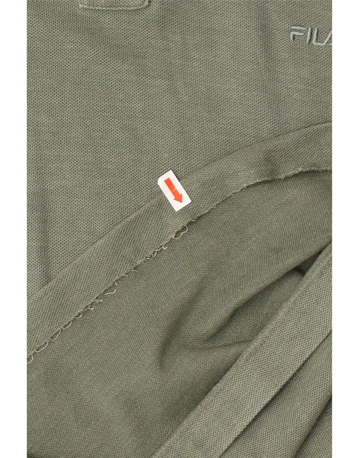 Fila Polo Shirt til mænd IT 56 XL Grøn Bomuld